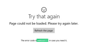 Иллюстрация к записи «Что означает ошибка 0x8000FFFF в магазине Windows 10»