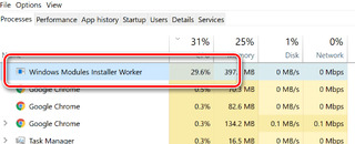Иллюстрация к записи «Зачем нужен процесс Windows Modules Installer Worker – как отключить»