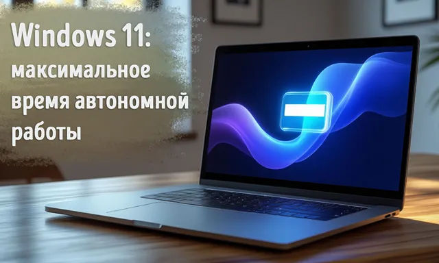 Иллюстрация к записи «Увеличьте время автономной работы ноутбука, отключив службу Windows 11»