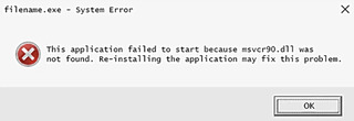 Иллюстрация к записи «Файл Msvcr90.dll не найден или отсутствует – как решить проблему»