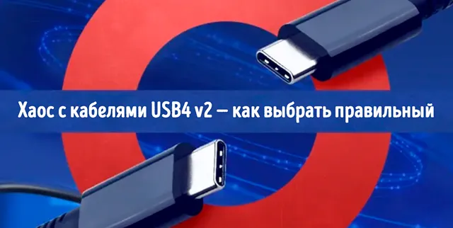 Иллюстрация к статье «USB4 v2 уже год на рынке — а хаос с кабелями только растёт: разбираем,»