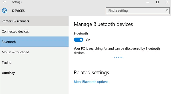 Подключение устройств Bluetooth к компьютеру под управлением Windows 10