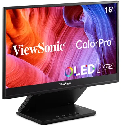 Портативный OLED-монитор ViewSonic VP16-OLED с диагональю 15,6 дюймов и разрешением 1080p