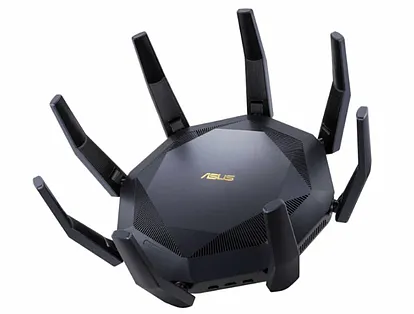Маршрутизатор Asus RT-AX89X обеспечивает скорость Wi-Fi 6 (802.11ax) до 6 Гбит/с и 12 потоков для обработки перегруженных сетей