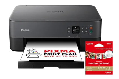 Универсальный и компактный принтер Canon PIXMA TS5350i разработан для удовлетворения потребностей в печати дома и в офисе, уделяя особое внимание качеству фотографий