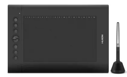 Эргономичный графический планшет Huion H610 Pro V2 для творчества