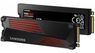 Samsung 990 Pro с радиатором охлаждения в комплекте
