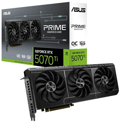 Видеокарта Asus Prime GeForce RTX 5070 Ti 16GB GDDR7 OC Edition