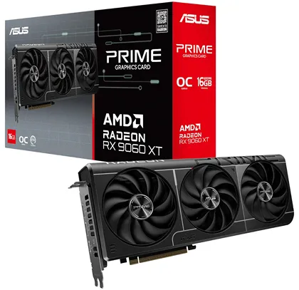 Видеокарта ASUS Prime Radeon RX 9060 XT OC Edition 16 с коробкой