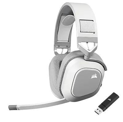 Corsaire HS80 MAX WIRELESS — беспроводная гарнитура, подключаемая по Bluetooth или через USB-адаптер