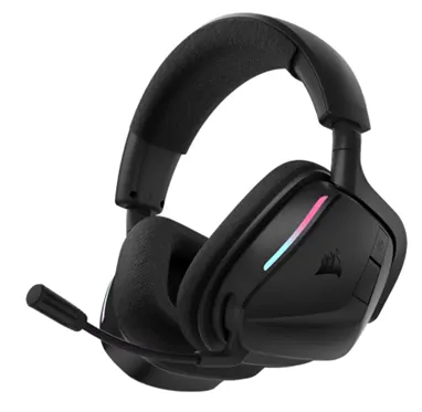 Беспроводная игровая гарнитура Corsair Void v2 с Bluetooth для ПК, PS5, PS4, Switch и мобильных устройств — Dolby Atmos, двойной беспроводной режим, многоплатформенность, длительный срок службы аккумулятора, быстрая зарядка