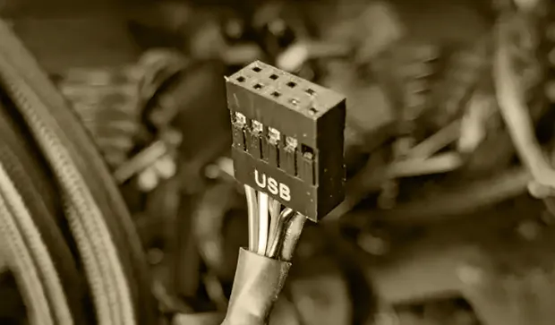 Вилка подключения разъёма USB 2 передней панели настольного ПК с 9 контактами