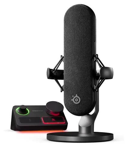 SteelSeries Alias Pro — это простой в использовании комплект «все в одном» для интеграции микрофона XLR в вашу систему записи или потоковой передачи