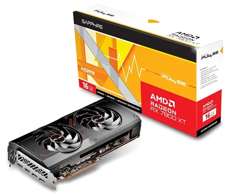 Видеокарта AMD Radeon RX 7800 XT и коробка-упаковка