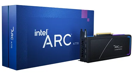 Видеокарта Intel Arc A770 ограниченной серии выпуска