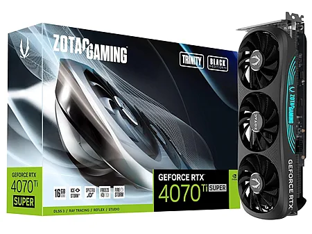 Видеокарта Zotac Gaming RTX 4070 Ti SUPER Trinity Black Edition