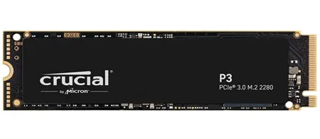 Накопитель Crucial P3 стандарта PCIe 3.0