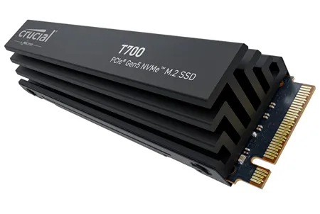 Высокоскоростное хранилище SSD NVMe Gen 5 Crucial T700 с поддержкой DirectStorage