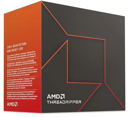Упаковка высокопроизводительного процессора Threadripper 7970X