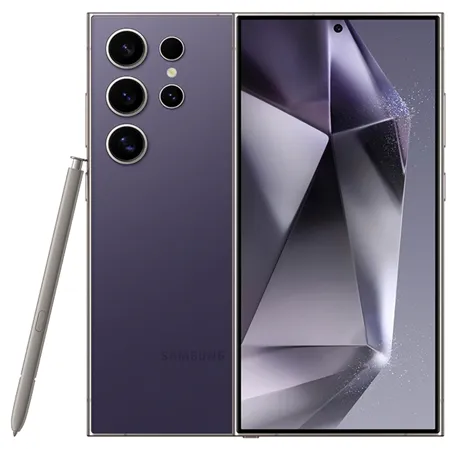 Профессиональный смартфон Galaxy S24 Ultra в расцветке фиолетовый титан