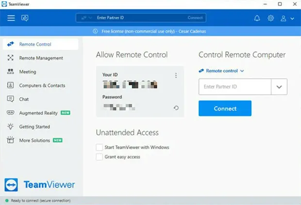 Экран TeamViewer Remote – надежное решение для удаленного доступа