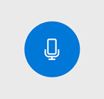 Кнопка начала записи в диктофоне Windows 10