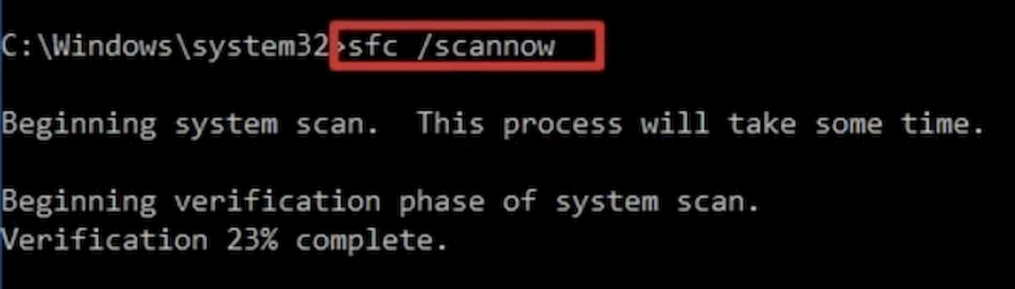 Использование SFC для проверки системных файлов