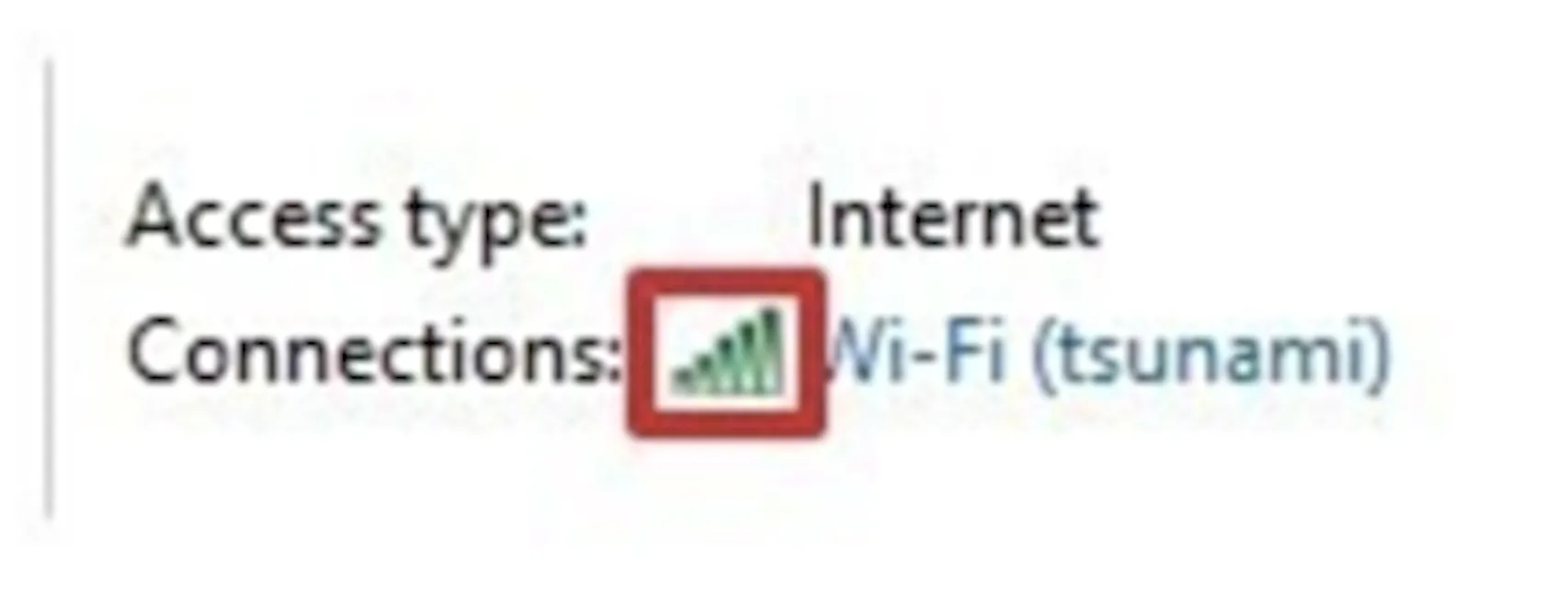 Отображение качества сигнала Wi-Fi в панели управления