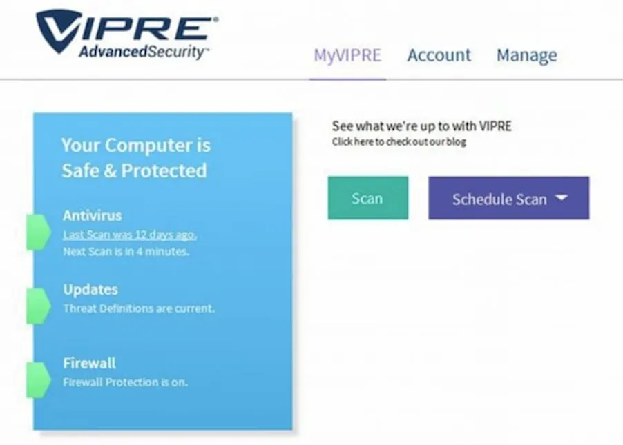Приложение VIPRE Advanced Security для надежной защиты в социальных сетях