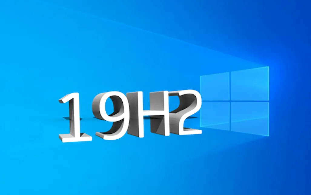 Коллаж на тему обновления Windows 10 до 19H2