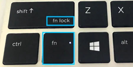 Пример клавиши для блокировки функциональных клавиш