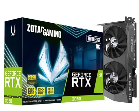 Видеокарта ZOTAC GAMING GeForce RTX 3050 Twin Edge OC