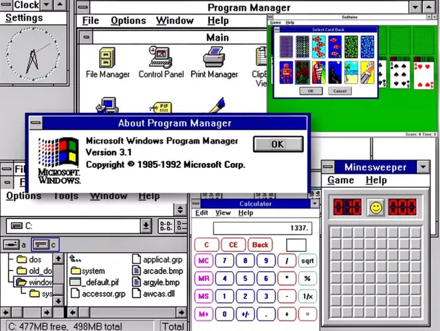 Интерфейс и приложения системы Windows версии 31