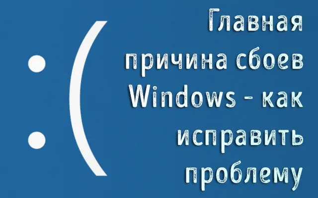 Улыбка с синего экрана сбоя Windows