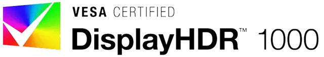 Эмблема сертификации DisplayHDR 1000