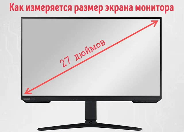 Как измеряется размер экрана монитора