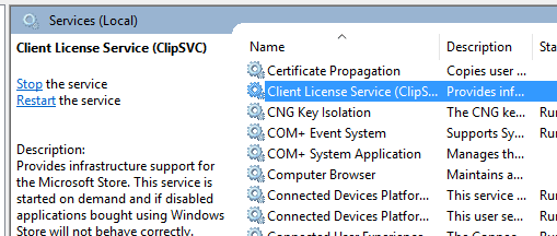 Клиент лицензирования приложений Windows Store