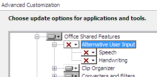 Отключение системы альтернативного ввода в Microsoft office