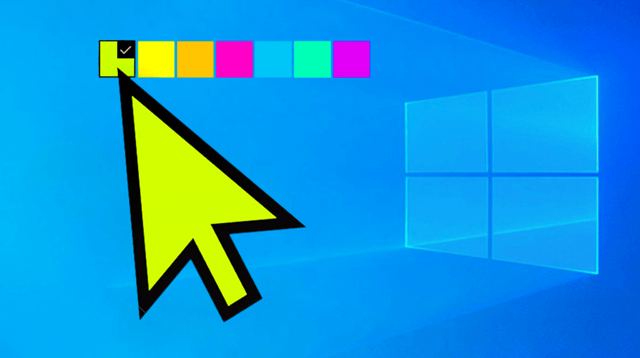 Цветной курсор мыши в системе Windows